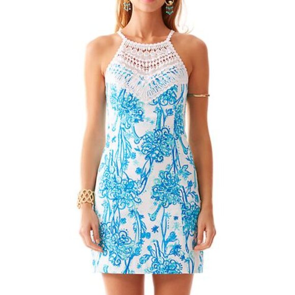 LILLY PULITZER HIGH NECK DRESS - SIZE 12 - Picture 1 of 4